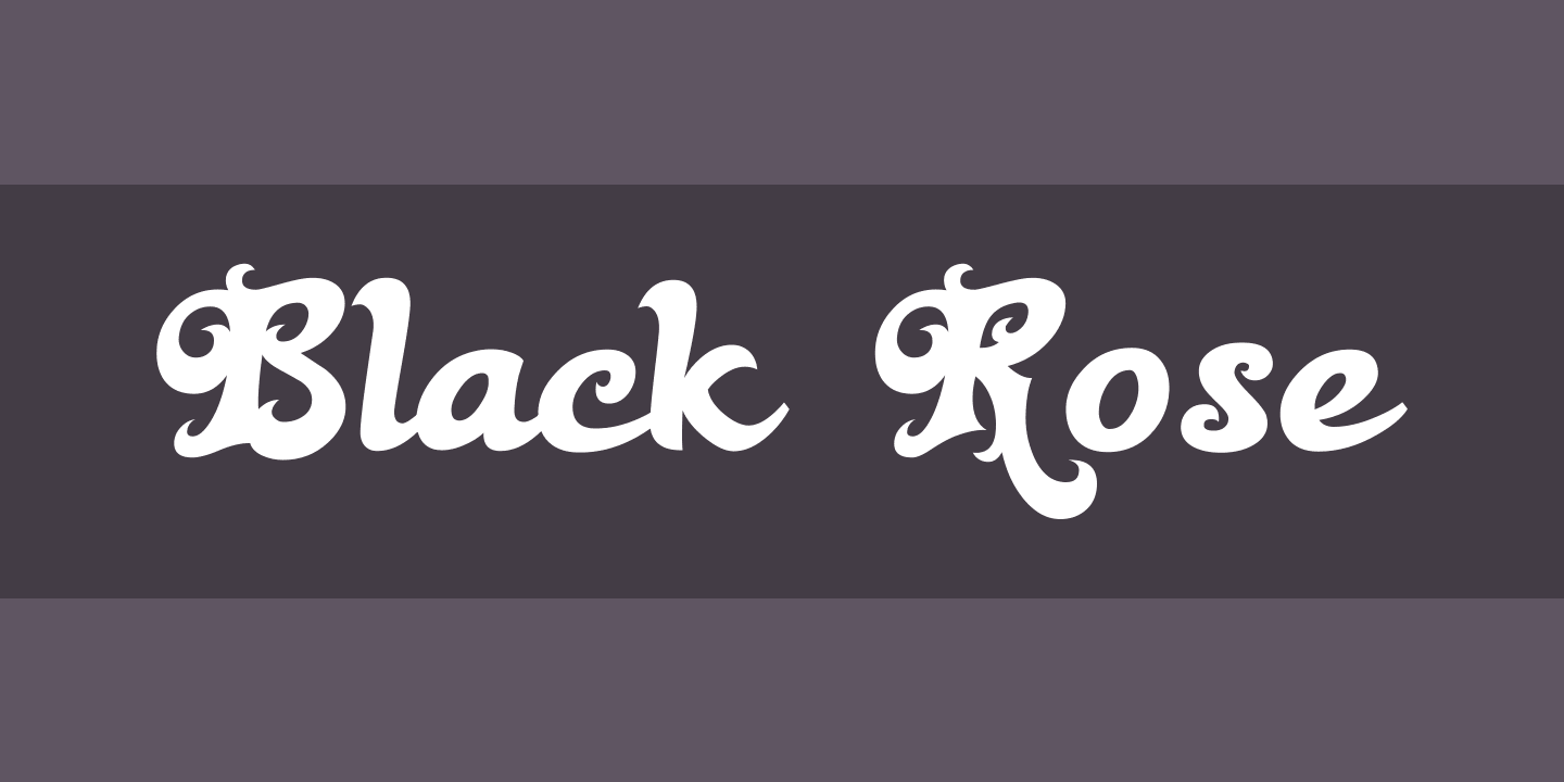Пример шрифта Black Rose Regular
